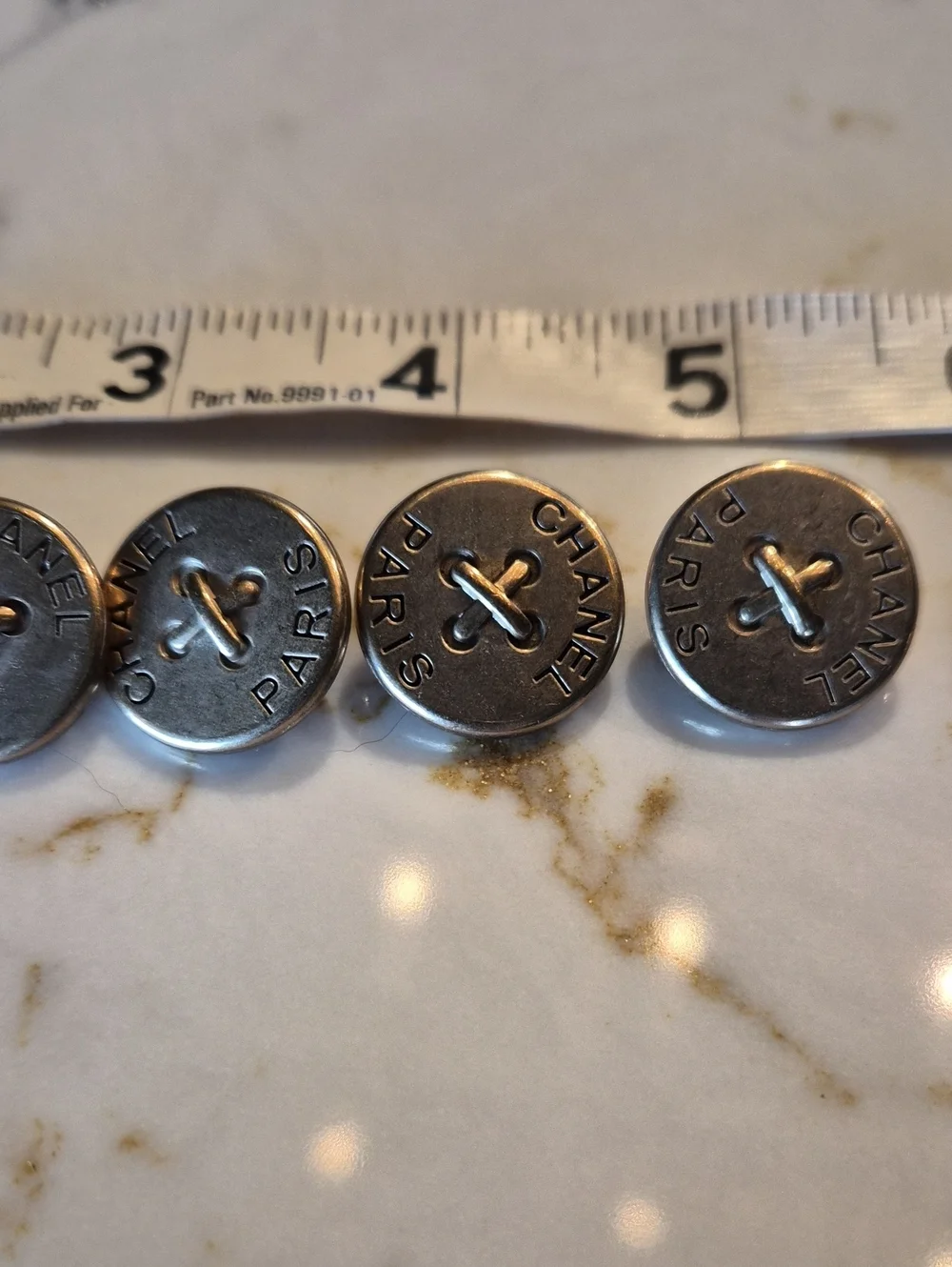 Chanel Gold Replacement Buttons